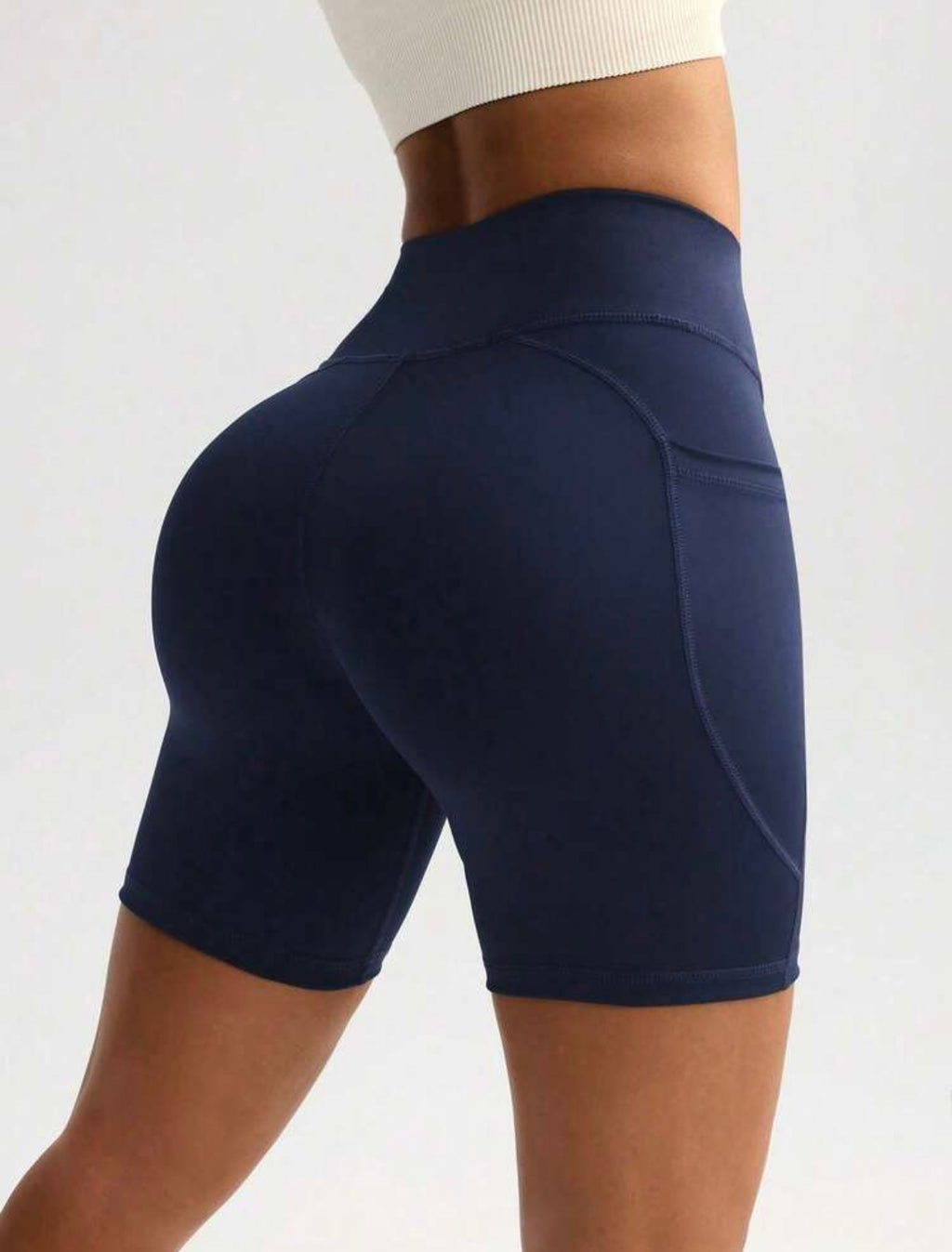 short deportivo, azul