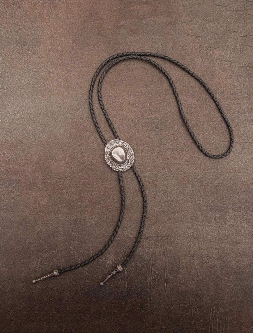 Collar vaquero marron y negro
