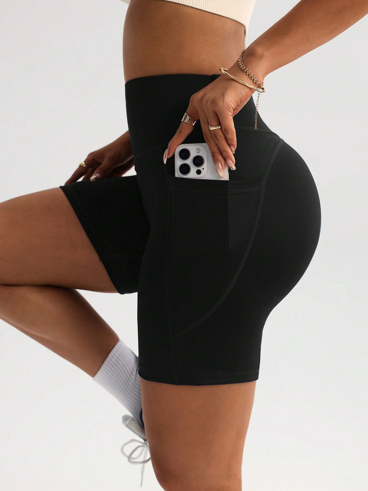 Short licra deportiva negra