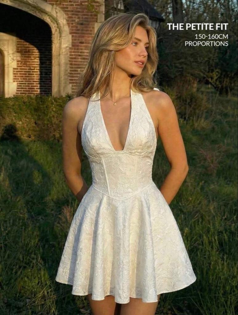 Vestido corto blanco