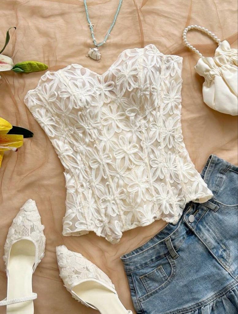 Corset Blanco encaje