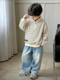 Conjunto de jean y sueter con cierre
