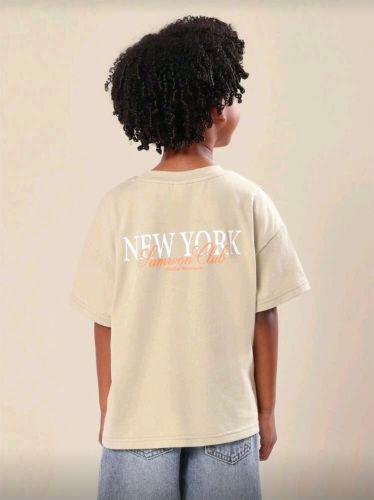 Franela oversize beige
