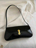 Cartera negra brillante