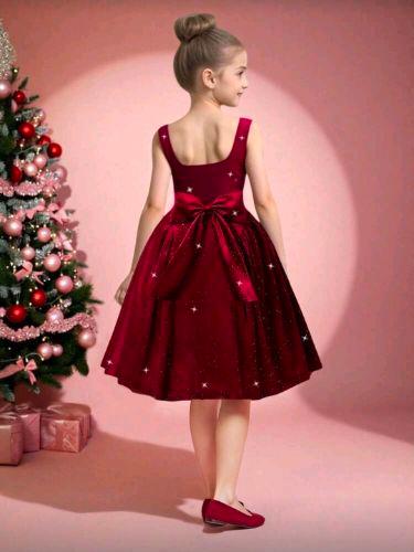 Vestido vinotinto brillante