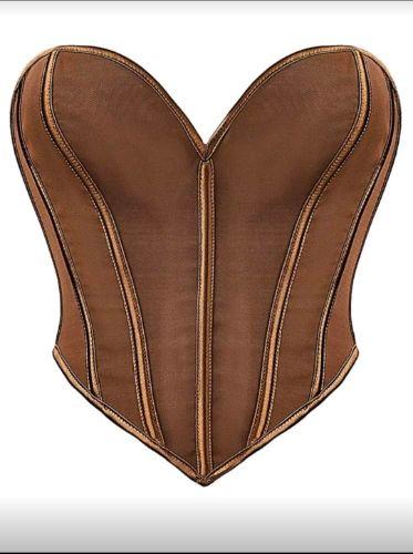 Corset tipo corazon marron
