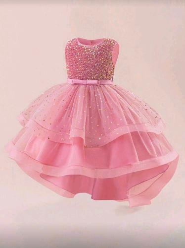 Vestido largo con lentejuelas