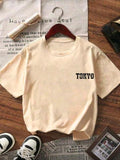 Franela beige oversize tokyo
