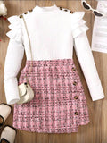 Conjunto de falda tejida