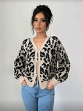 Cardigan animal print