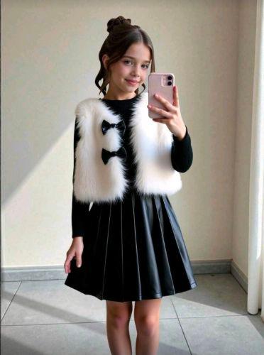 Conjunto 3 piezas con chaleco blanco