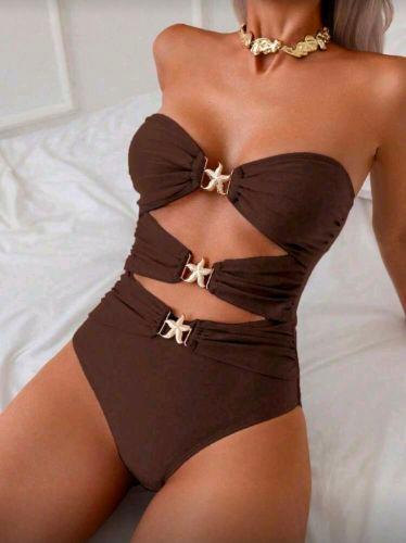 Boddy marron con detalle de estrellas