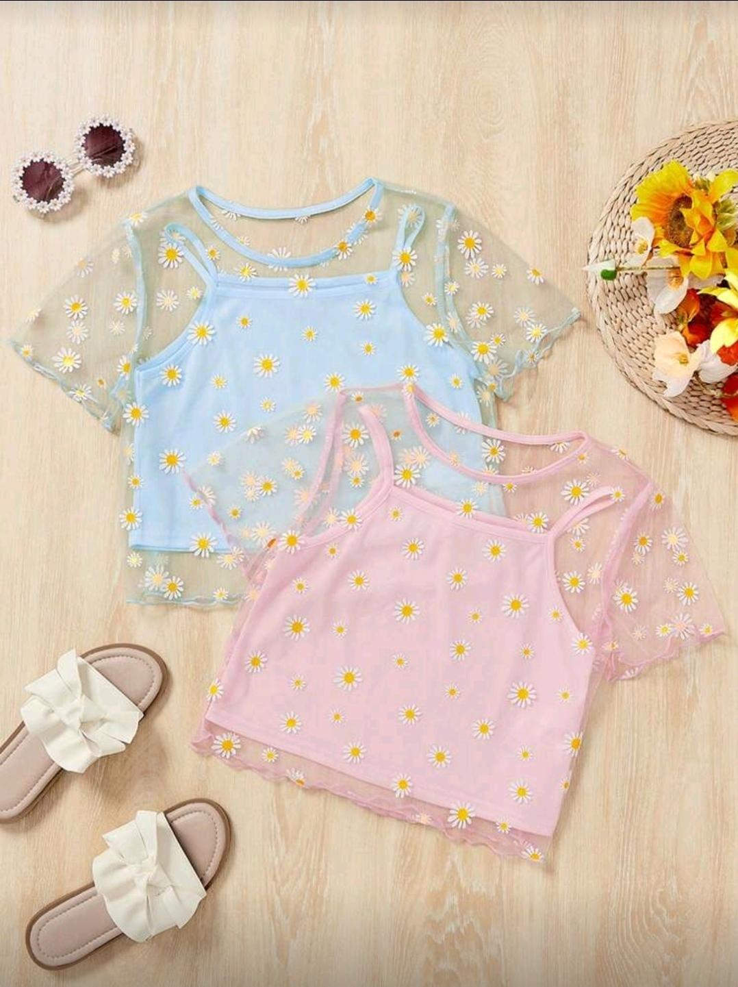 Blusa de top con malla
