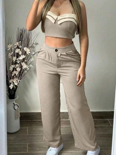 Conjunto de top con volado