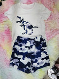 Conjunto niño short y franela de dinosaurio