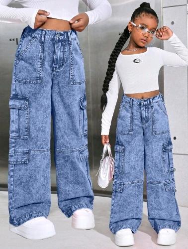 Jean cargo para niña T 8-12
