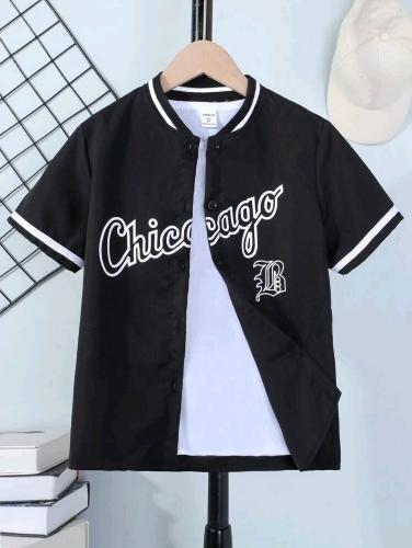 Camisa beisbolera chicago 8y-14y