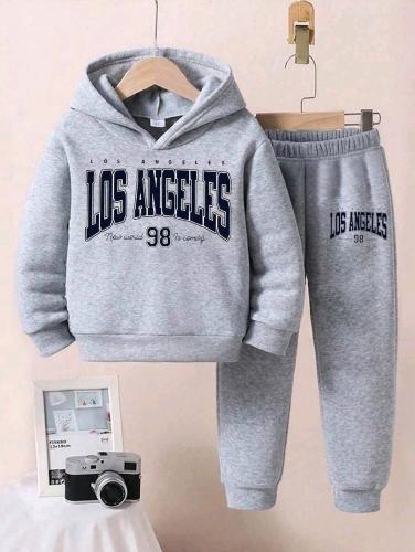 Conjunto buzo y mono gris 4y-7y