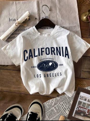 Franela california blanca T 8-12y