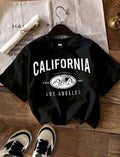 Franela california negra T 8-12y
