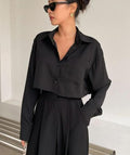 Camisa corta color negro