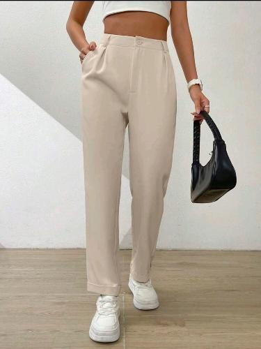 Pantalon color crema