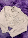 Chaqueta de jean blanco L