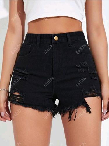 Short negro de jean
