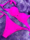Traje de baño fucsia L