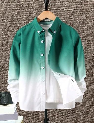 Camisa con degradado verde