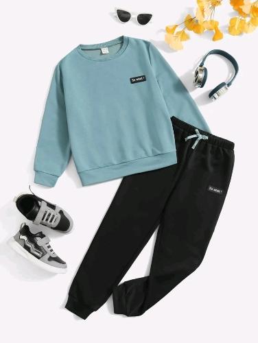 Conjunto azul y negro