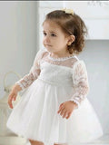 Vestido manga larga blanca