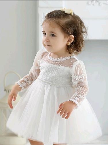 Vestido manga larga blanca